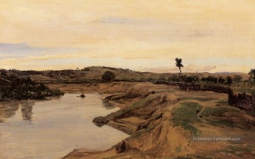 Étangs lacs et chutes d’eau œuvres - La Promenade Poussin alias Roman Campagna Jean Baptiste Camille Corot